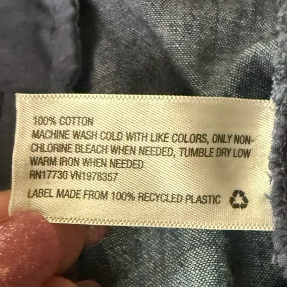 a new day Women's Blue Chambray Shorts - Picture 3 of 8